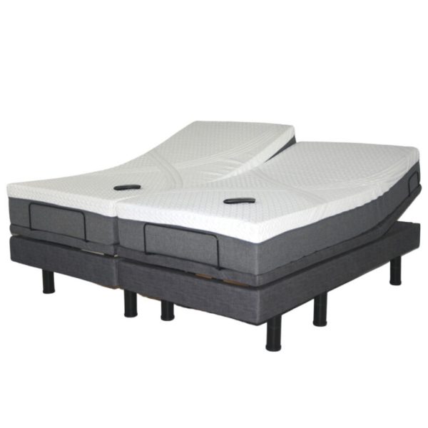 Golden Passport Hi Low Adjustable Bed King size. Photo of the bed with mattress on top.