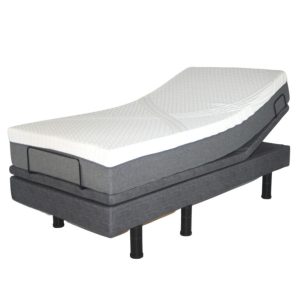Golden Passport Hi Low Adjustable Bed Twin size. Photo of the bed with mattress on top.