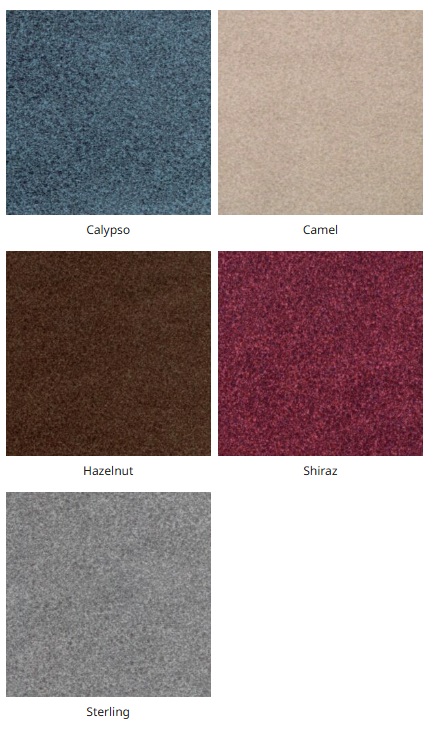 Golden Ez Sleeper Slim Fabrics. Photo of 5 types of fabrics.